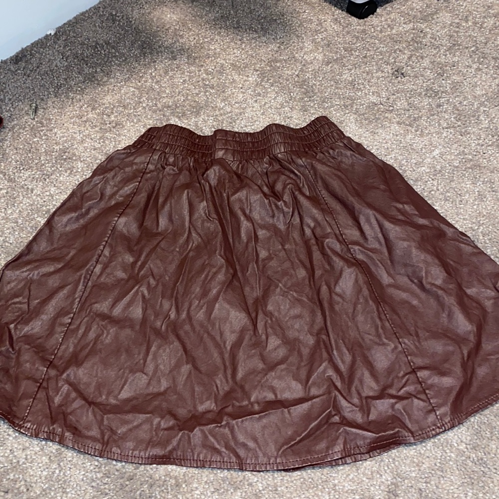 Dark purple / burgundy Leather skirt 👾